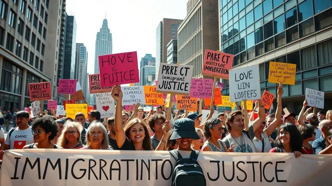 Immigration rights demonstrations escalate in April 2025