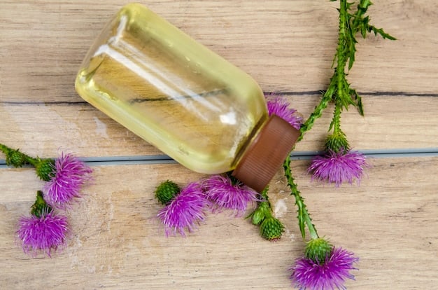 A close-up of various essential oil bottles with different scents like lavender, lemon, and peppermint, each labeled clearly, set against a natural background of herbs and flowers.