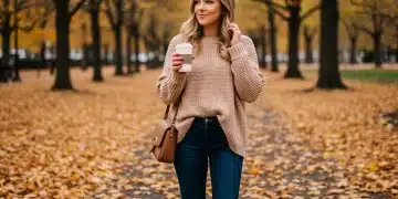 Stylish woman in affordable 2026 fall fashion outfit