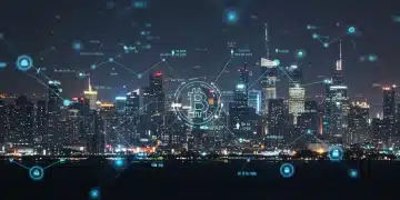 Futuristic cityscape with digital asset network, symbolizing 2026 crypto regulations