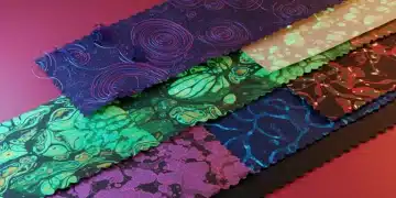 Futuristic textile swatches demonstrating 2026 fashion innovations