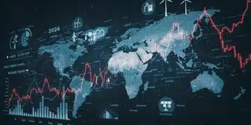 Global energy market forecast 2026 with fluctuating oil prices and diverse energy sources.