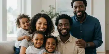 Happy family with adopted child, representing the 2026 Adoption Tax Credit benefits.