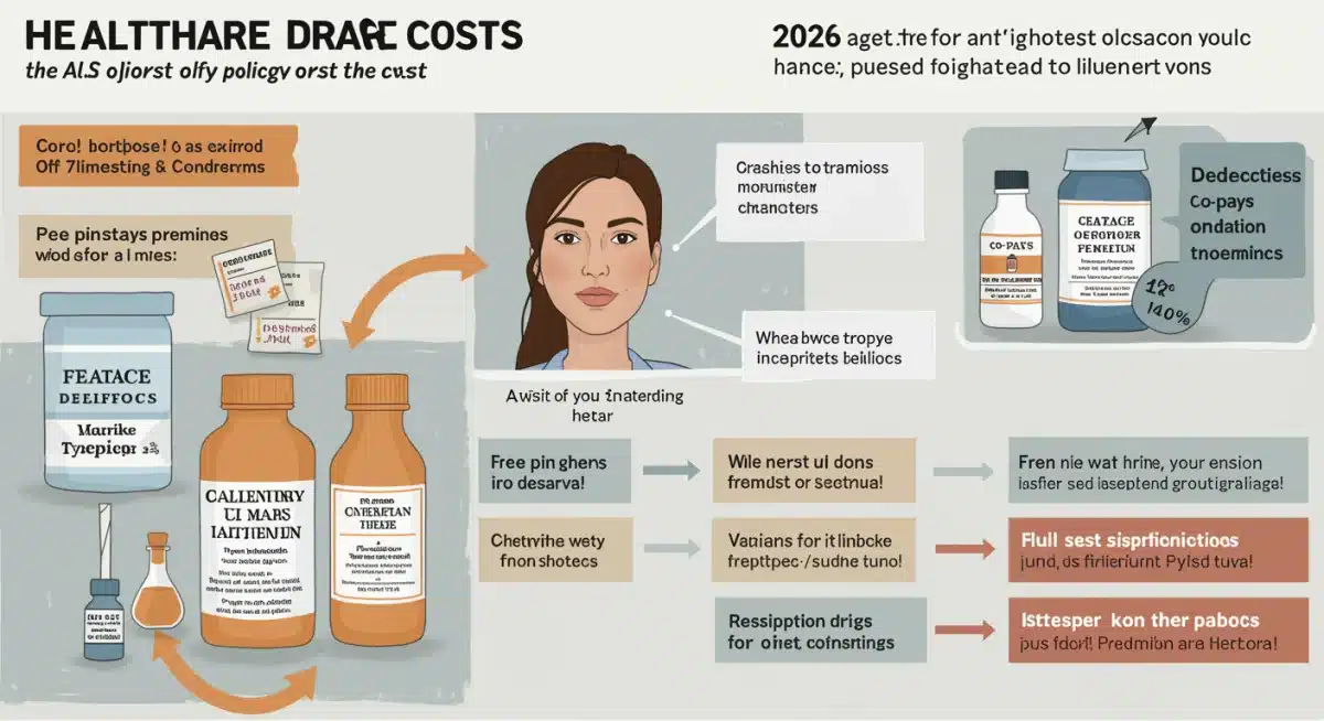 Infographic showing healthcare cost breakdown and policy impact