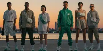 Diverse individuals expressing unique fashion in 2026, blending futuristic and sustainable styles.
