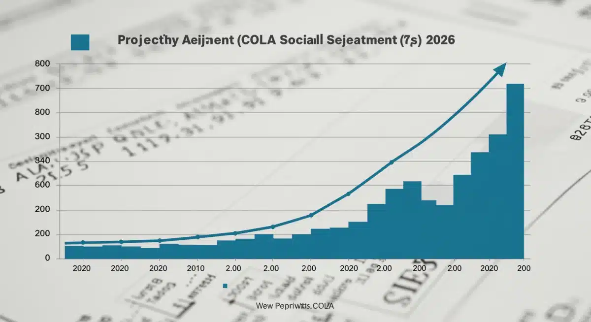 Projected Social Security COLA adjustments 2026 graph