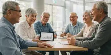 Seniors discussing Social Security adjustments for 2026