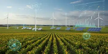 Sustainable agriculture under climate policy, showing financial impact on food prices.