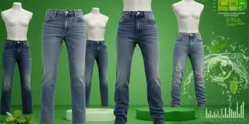 Sustainable Denim 2026: Top 3 Eco-Friendly Brands Compared Sustainable denim jeans in various washes and styles, displayed in a modern, eco-conscious setting, emphasizing eco-friendly fashion for 2026.