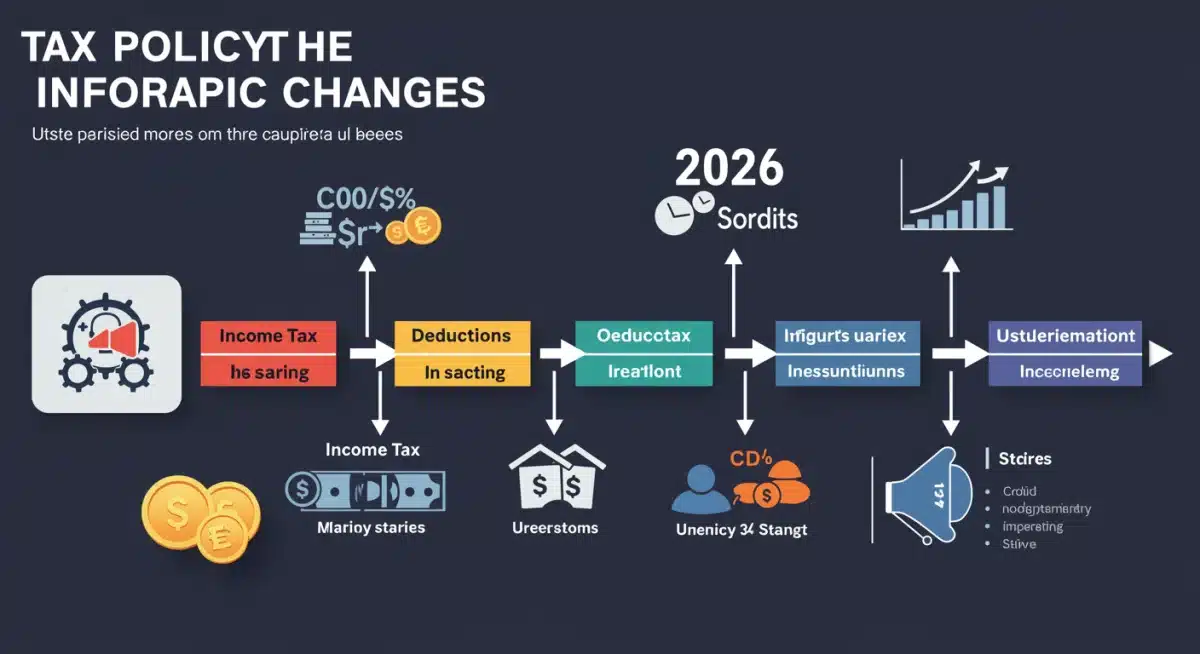 Infographic showing timeline and impact of 2026 tax policy changes