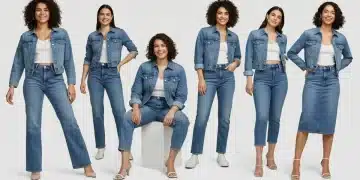 Diverse women modeling 2026 denim trends, perfect fit for all body types