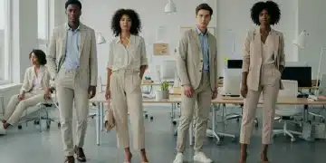 Modern professionals in chic Spring 2026 office outfits