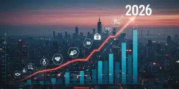 Dynamic investment portfolio chart showing growth and sector diversification for 2026