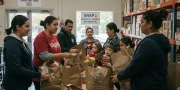 Families and individuals receiving food assistance, representing the impact of SNAP benefits.