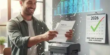 Happy person shredding documents, symbolizing maximized 2026 tax deductions and financial relief.