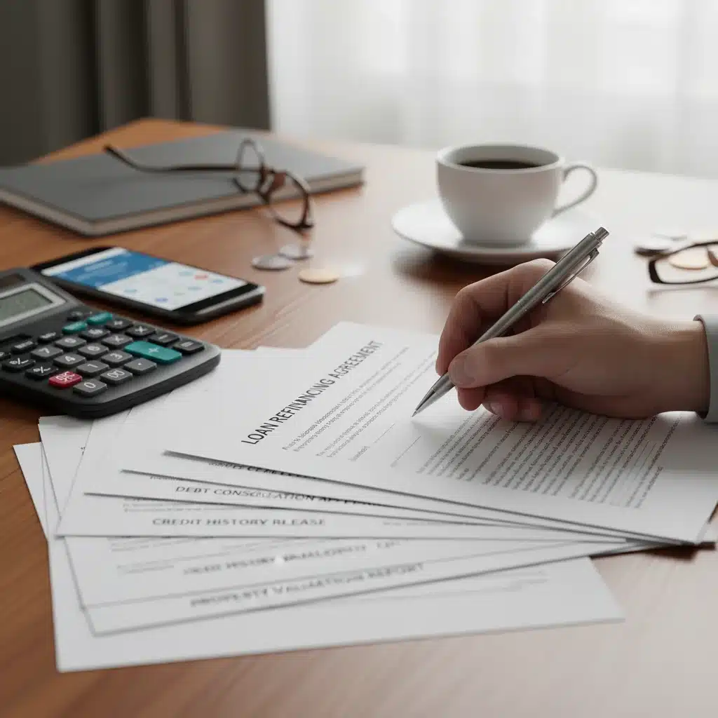 Signing student loan refinancing documents