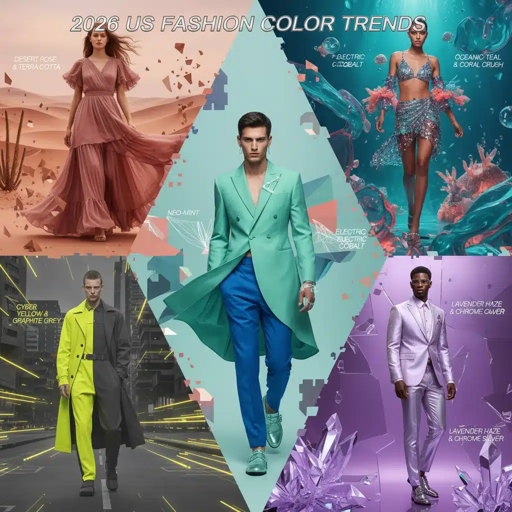 Color Palettes 2026: Dominating US Fashion Trends
