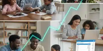 Families engaging with finances, representing federal stimulus package impact