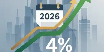 Financial chart showing a 4% return target for 2026 short-term bond investments