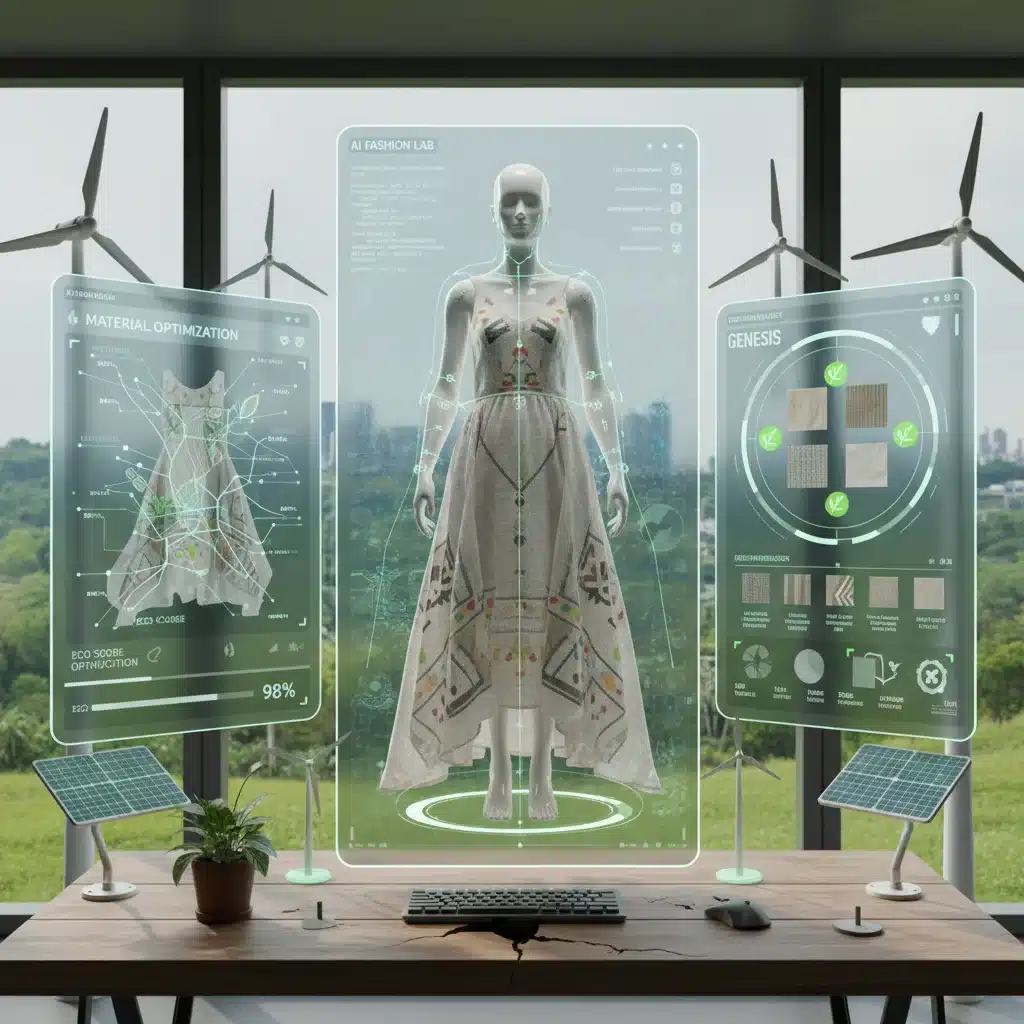 AI-driven sustainable garment design and virtual prototyping