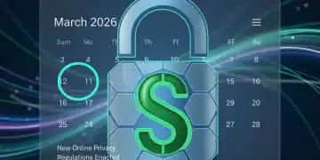 Digital padlock on web browser, symbolizing new FTC online privacy guidelines 2026