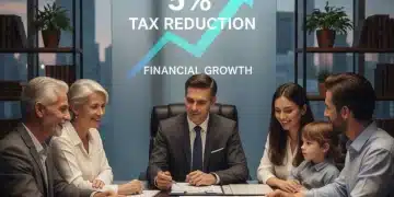 Financial advisor helping a family with estate planning documents
