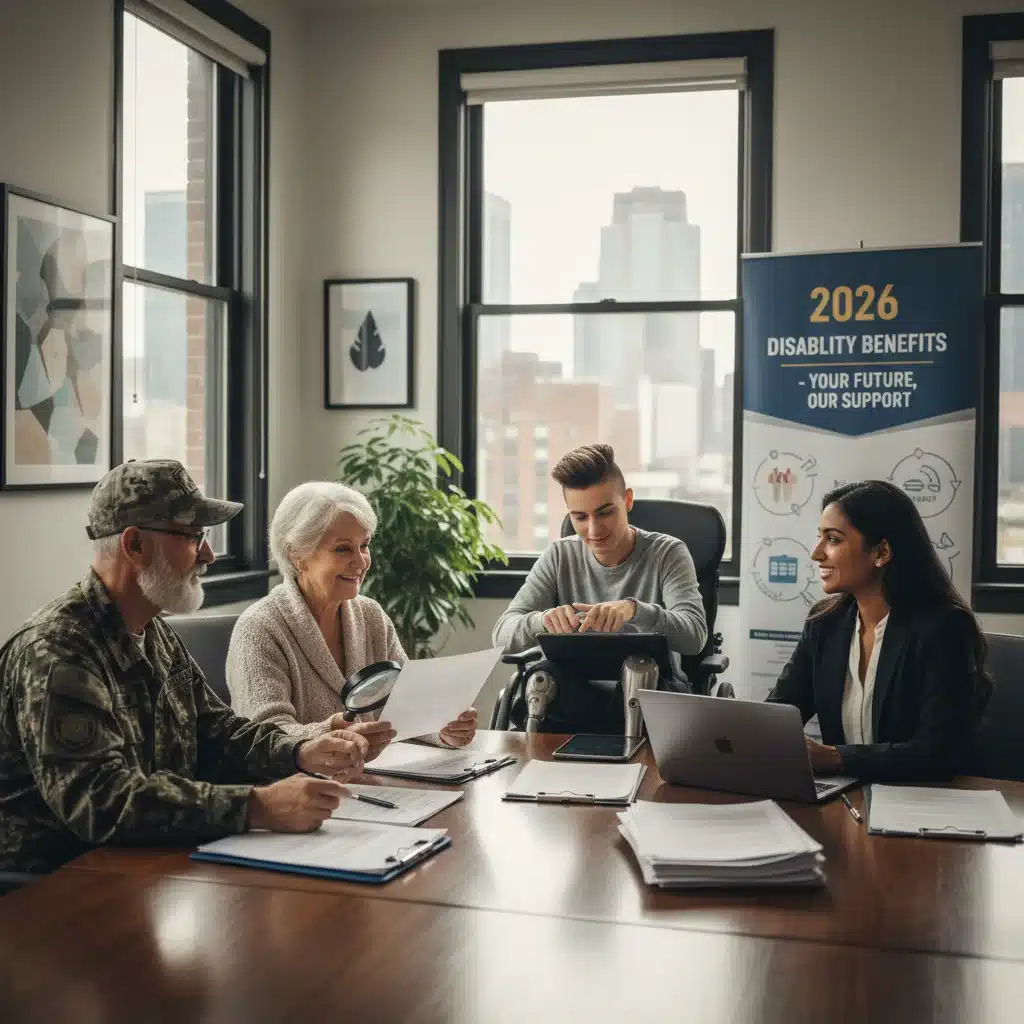Diverse individuals receiving guidance for 2026 disability benefits